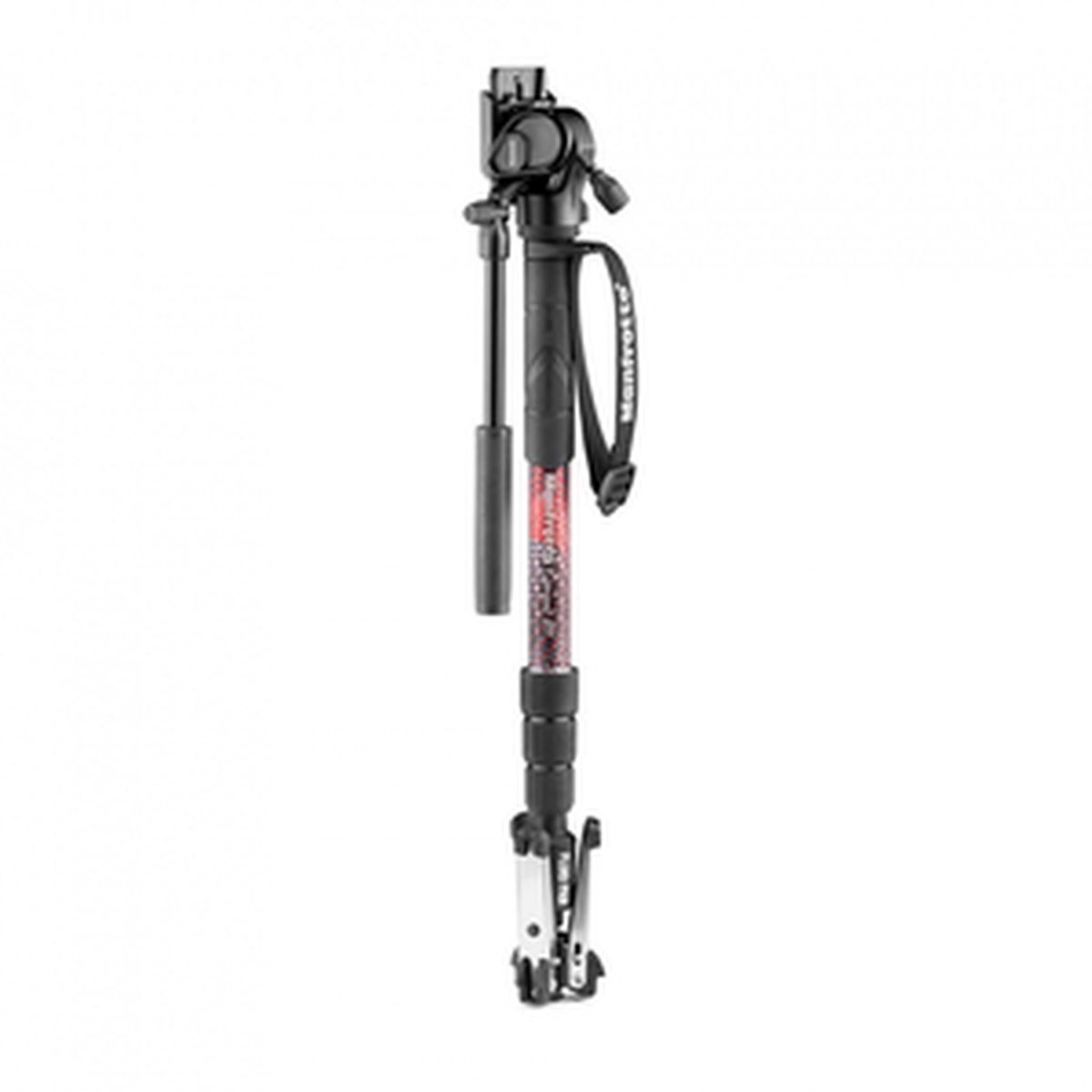 Manfrotto Element MIIA4 LIVE Aluminium Video-Einbeinstativ Kit mit Fluidkopf