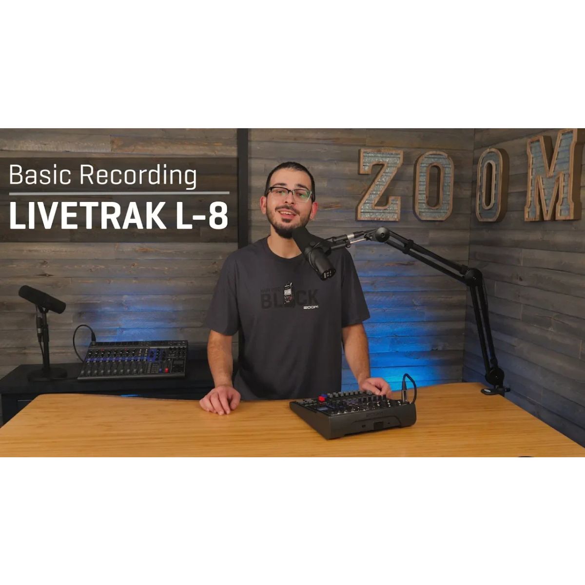 Zoom LiveTrak L-8, schwarz Audio Recorder 