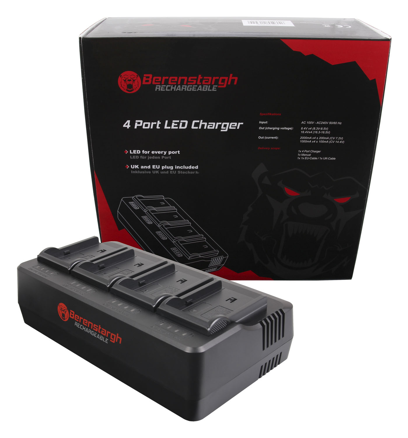 Berenstargh 4-fасh Lаdеgеrät für NP-FM50 Berenstargh 4-fасh Lаdеgеrät für NP-FM50