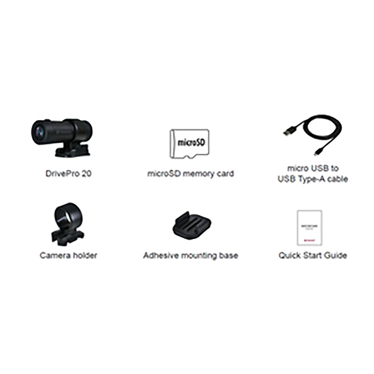 Transcend Drive Pro 20 Dashcam + 32 GB Micro SD