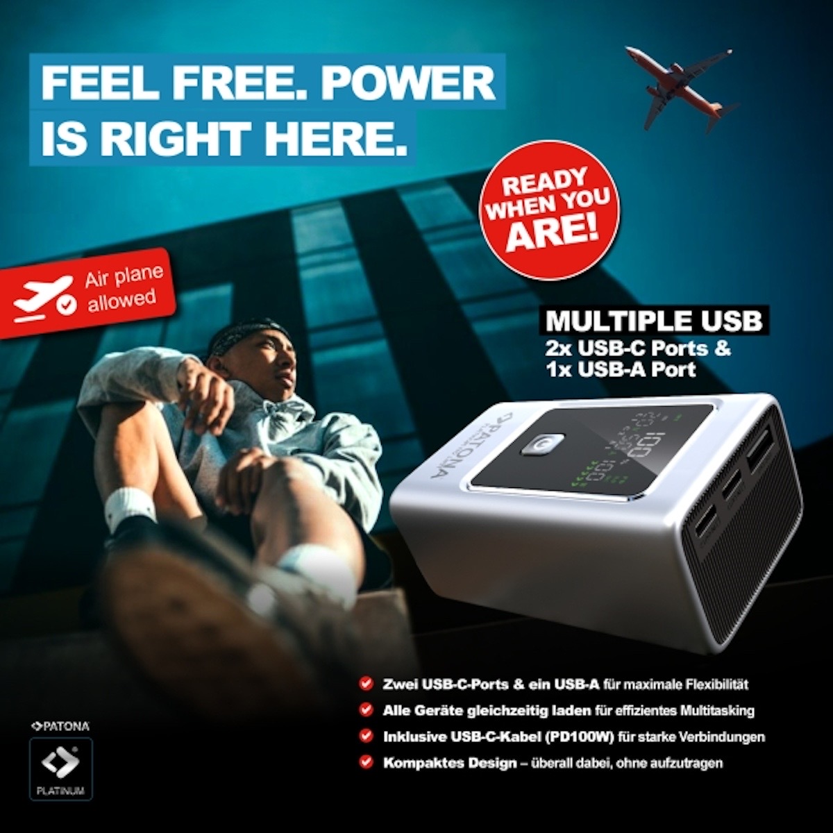 Patona Platinum Powerbank Luxury One PD35W 10.000mAh