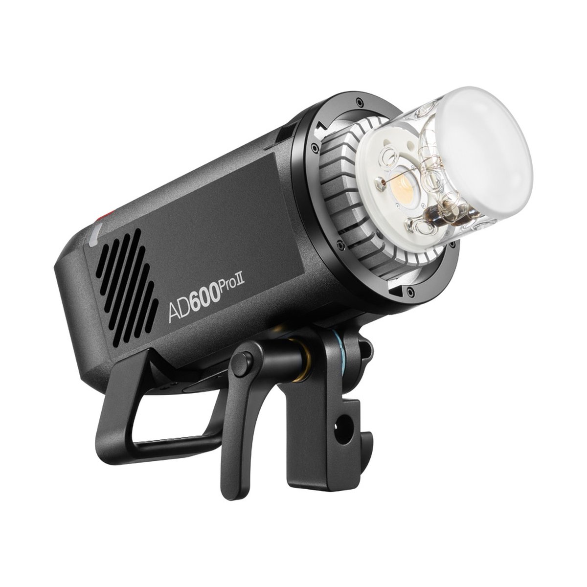 Godox Witstro AD600Pro II - Frontansicht des Godox AD600ProII Studioblitzes mit bloßer Blitzröhre.