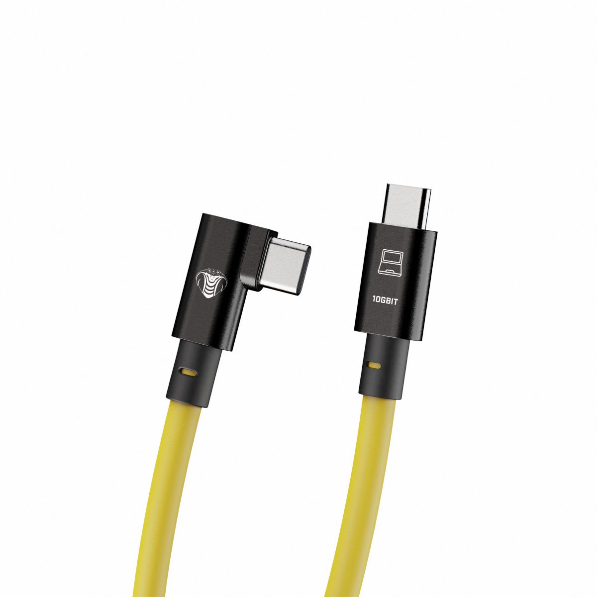 CobraTether USB-C zu USB-C (90°) 10 Gbit/s 10m  Gelb