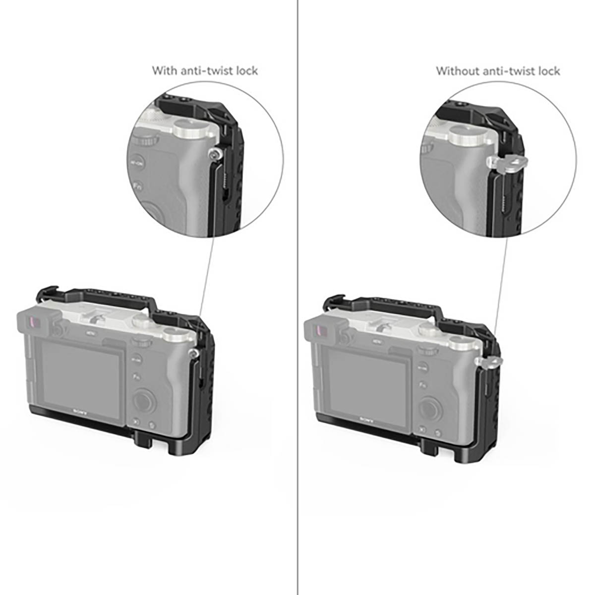SmallRig 3081B Cage für Sony Alpha 7C Kamera