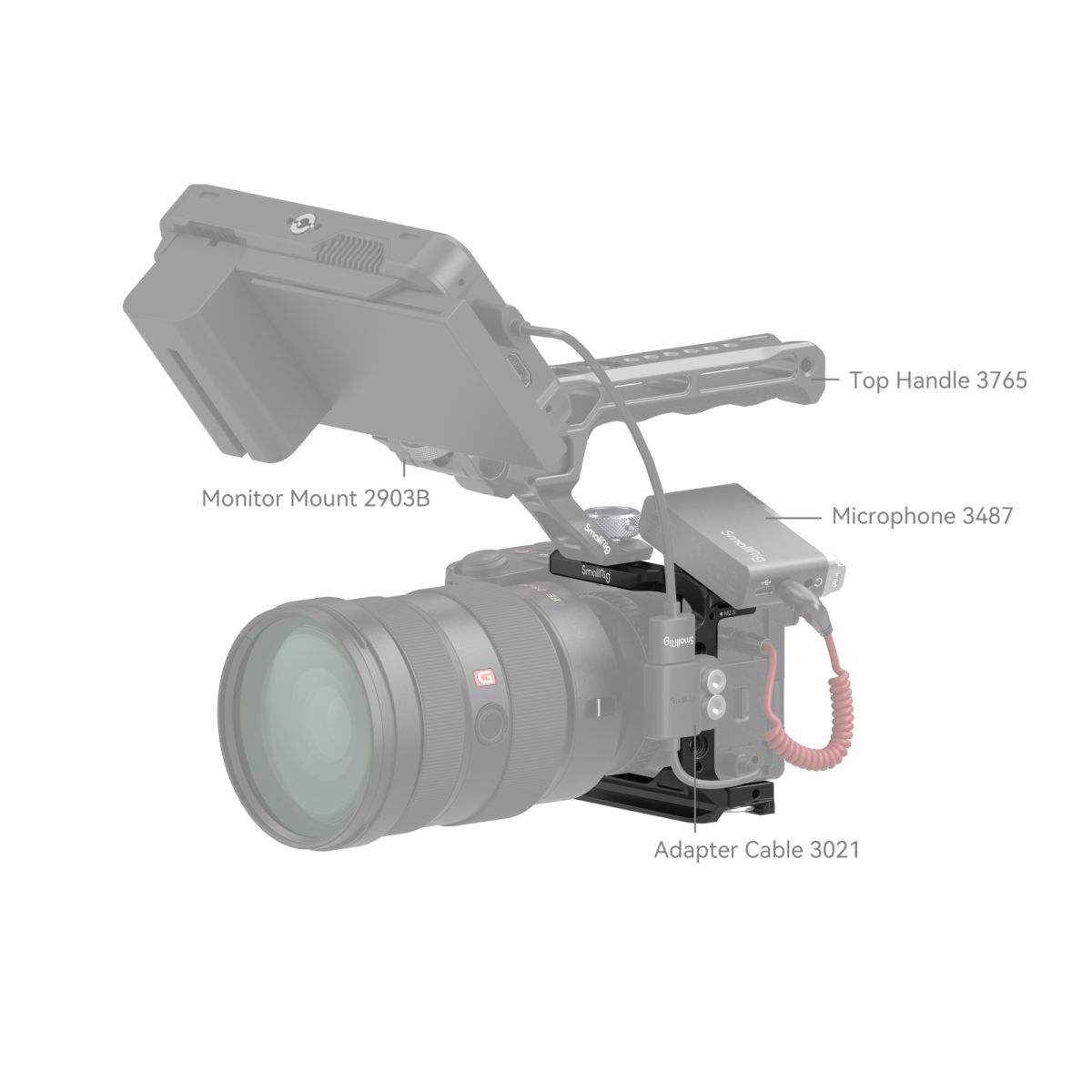 SmallRig 4337 Halfcage für Sony Alpha 6700 / 6600 / 6500 / 6400