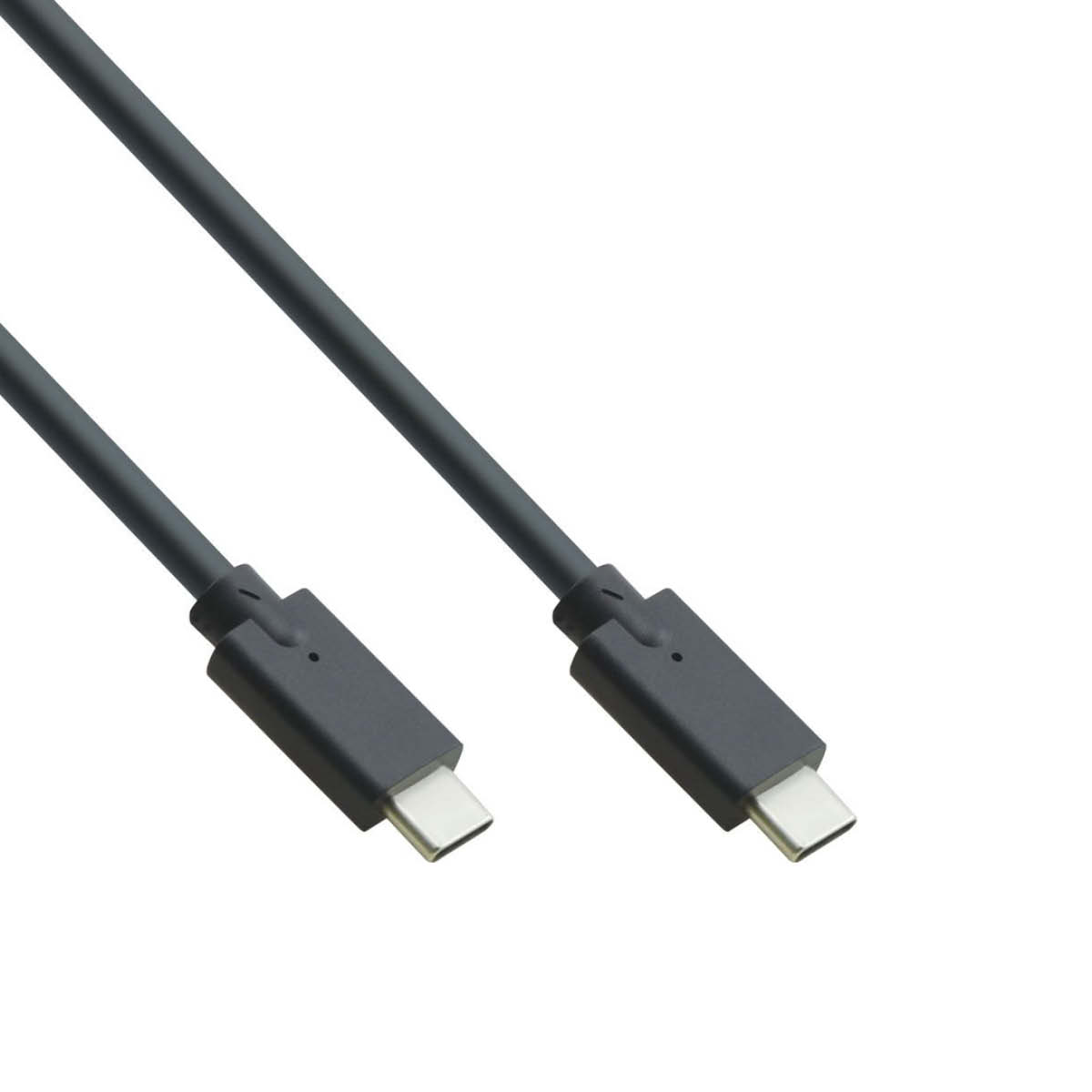 InLine USB 3.2 Gen 2 Kabel Typ C 2m Schwarz