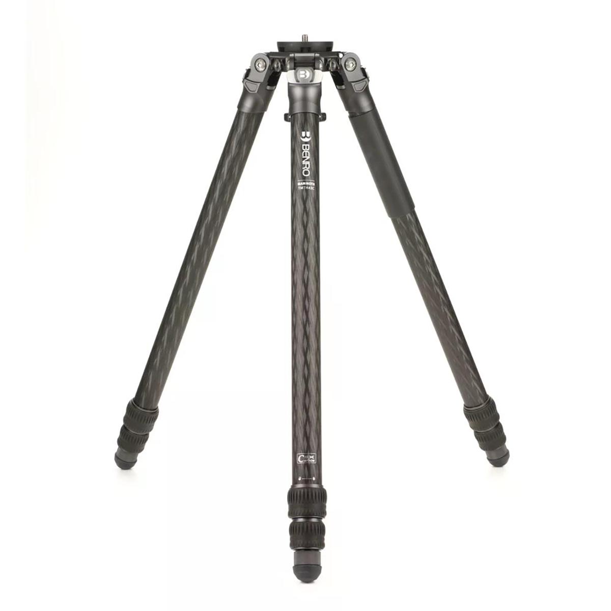 Benro Mammoth Carbon-Stativ TMTH43C 3 Segmente 154,5cm Gesamtaufnahme Stativ leicht ausgeklappt
