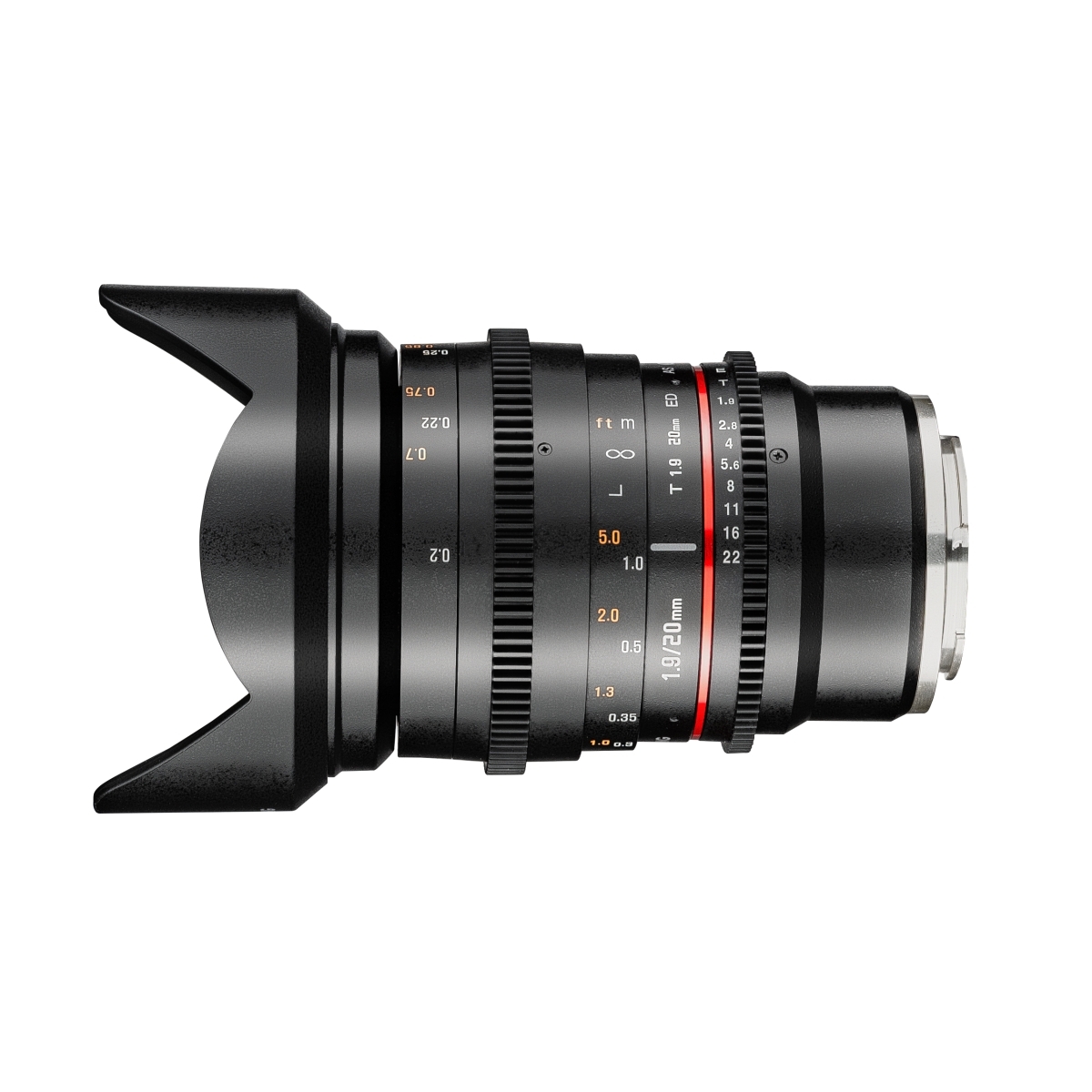 Samyang MF 20 mm 1:1,9 Video DSLR für Canon EF