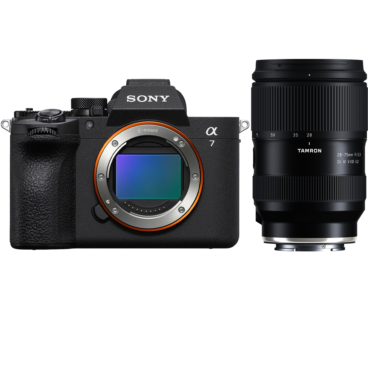 Sony Alpha 7V Gehäuse mit Tamron 28-75 mm 1:2,8 Di III VXD G2 FE
