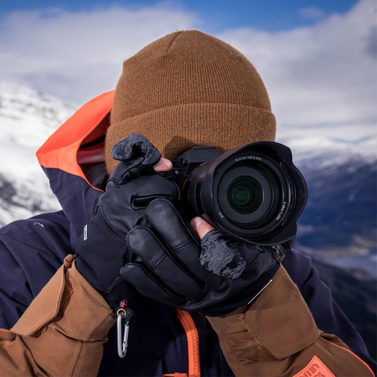 VALLERRET Tinden Fotohandschuhe Schwarz M