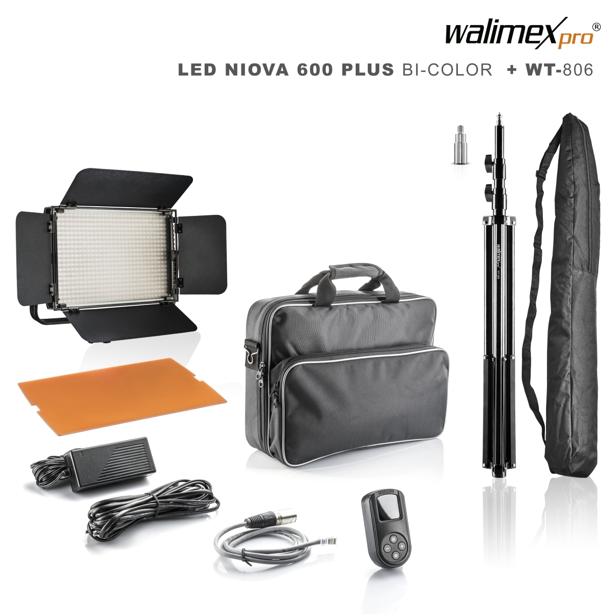 Walimex Pro LED Niova 600 Plus Bicolor + WT-806