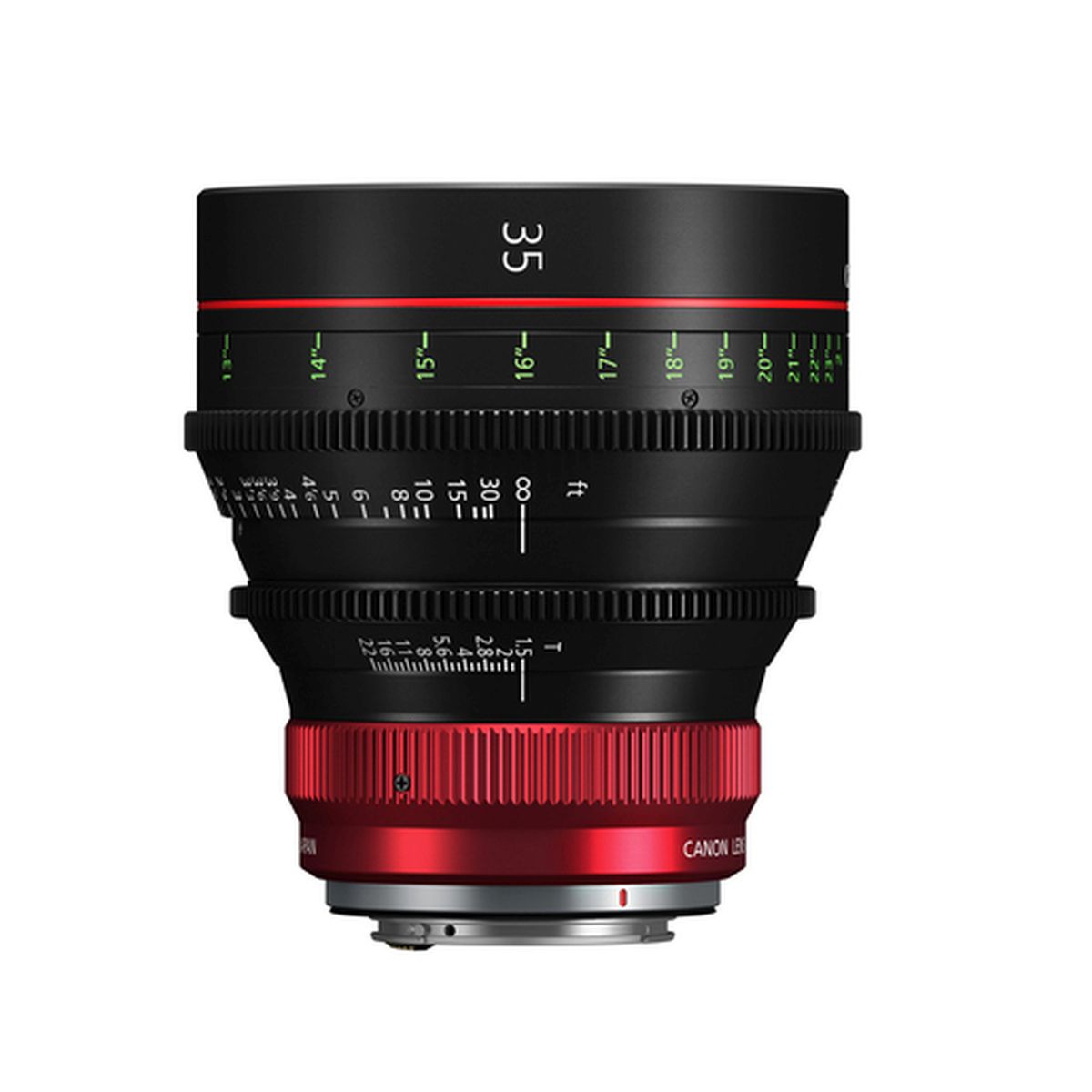 Canon CN-R 35 mm/ T1,5 L F (Meter) RF Prime Objektiv Canon CN-R 35 mm/ T1,5 L F (Meter) RF Prime Objektiv