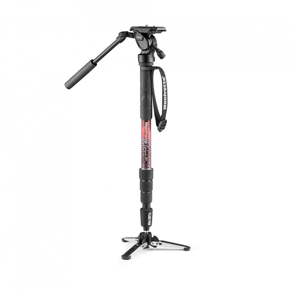 Manfrotto Element MIIA4 LIVE Aluminium Video-Einbeinstativ Kit mit Fluidkopf