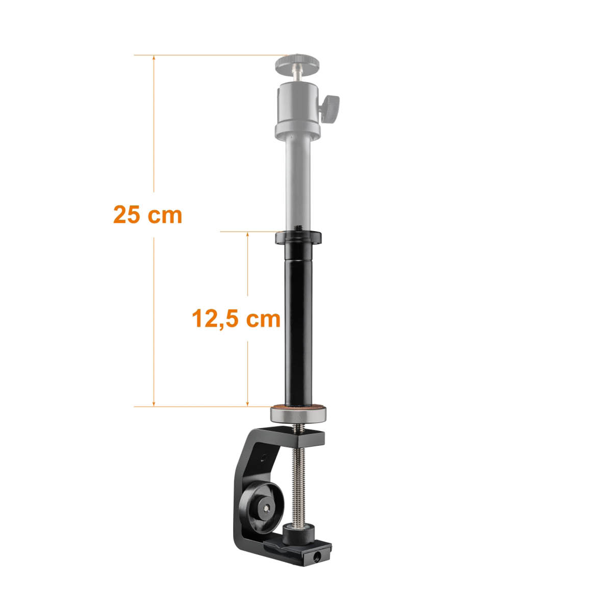 Walimex pro KX-25 Stativ Klemme mit Kugelkopf