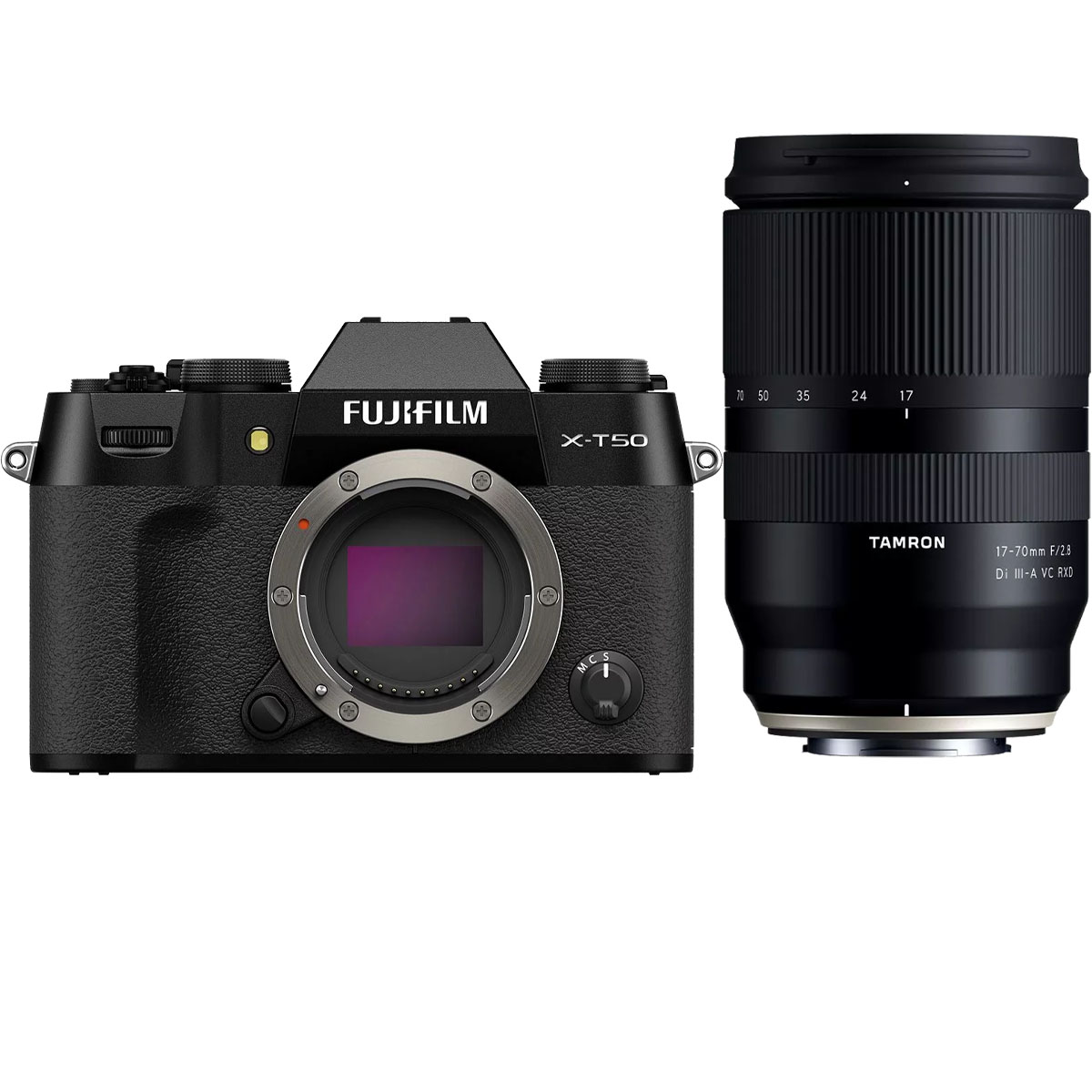 Fujifilm X-T50 Schwarz + Tamron 17-70 mm 1:2,8 DI III-A VC RXD Fuji X