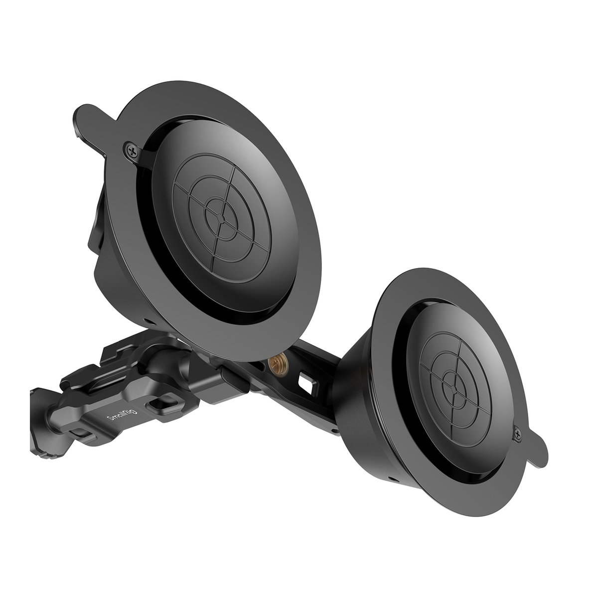 SmallRig 3566 SC-2K Portable Doppel-Saugnapf-Kamerahalterung - Produktansicht einer Dual-Saugnapf-Halterung mit Gelenkarm