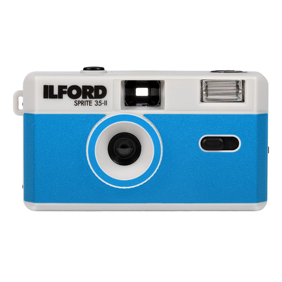 Ilford Sprite 35-II Kamera, blau & silber