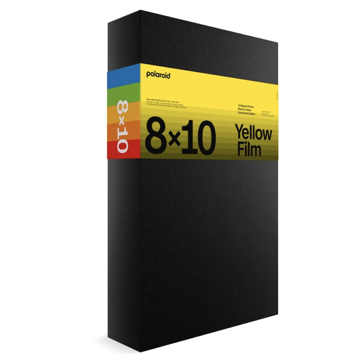 Polaroid 8X10 Duochrome Film schwarz & gelb
