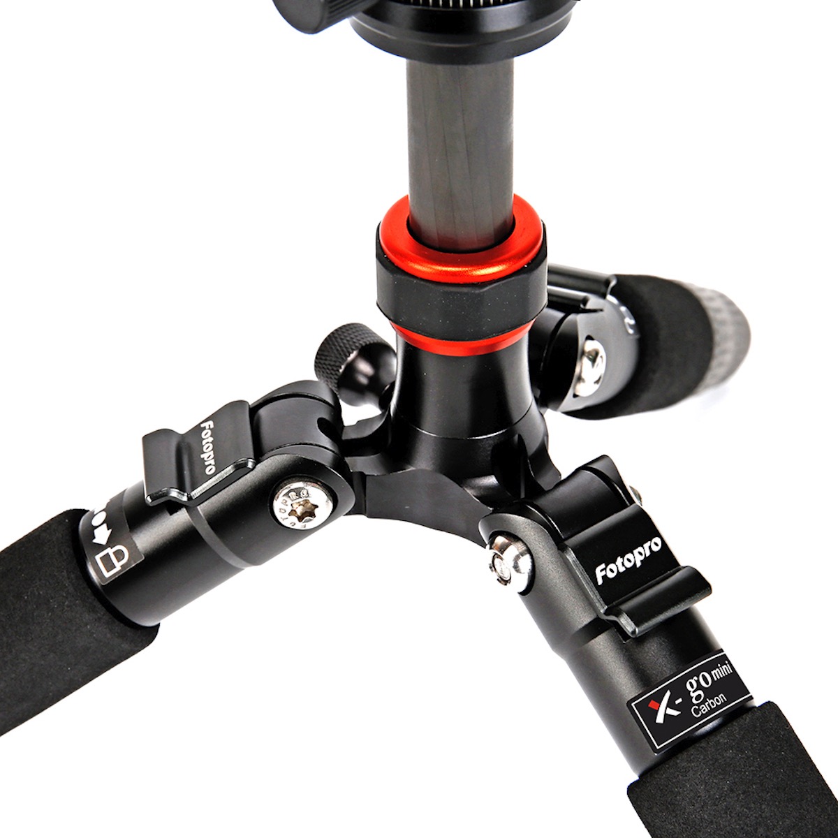 Fotopro X go Mini Carbon Stativ schwarz