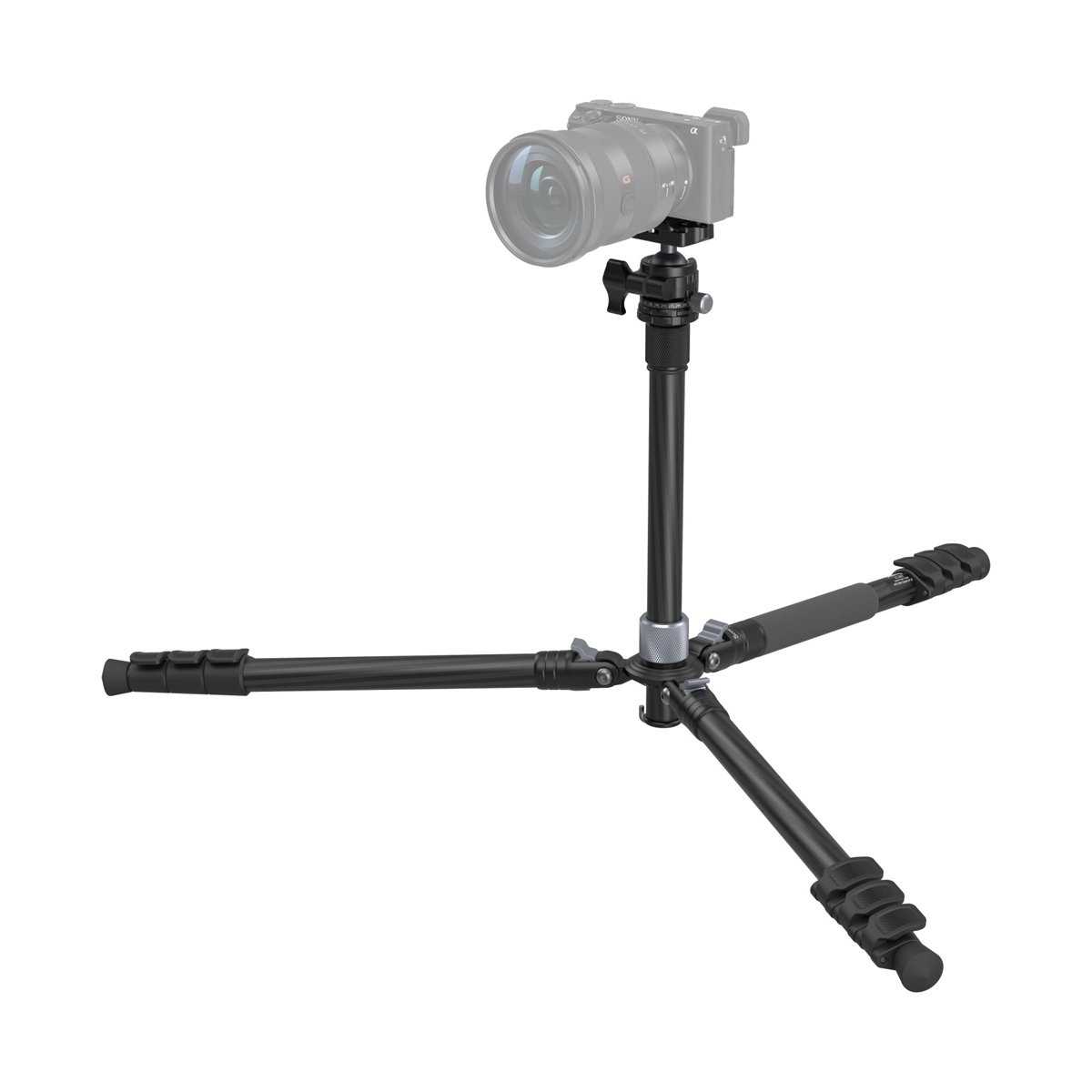 SmallRig 4059 Carbon-Stativ mit Mittelsäule AP-20 - Anwendungsbeispiel: Kamera auf Dreibeinstativ