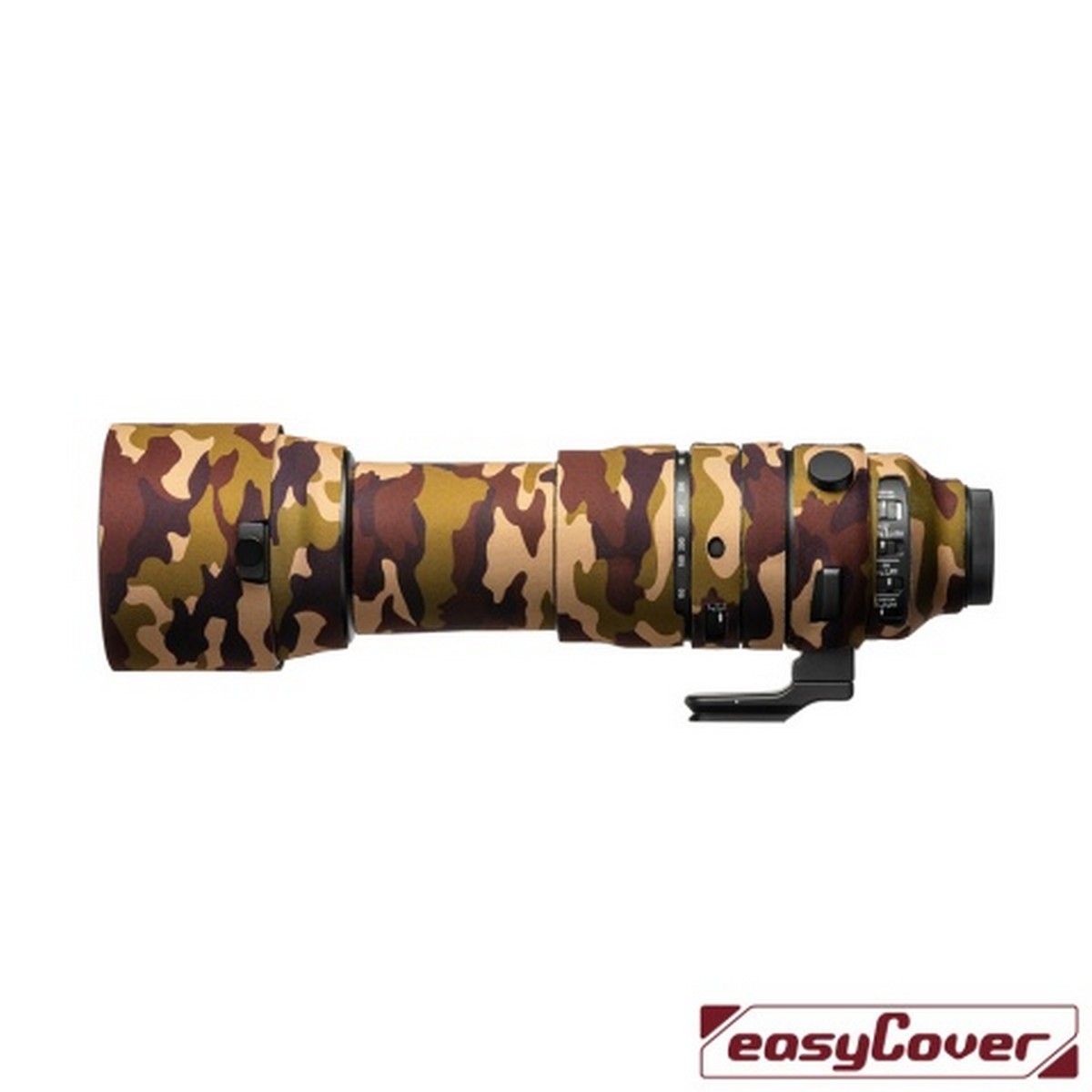 Easycover Lens Oak Objektivschutz für Sigma 150-600 mm 1:5-6.3 DG DN OS Sports (Sony E) Braun Camouflage