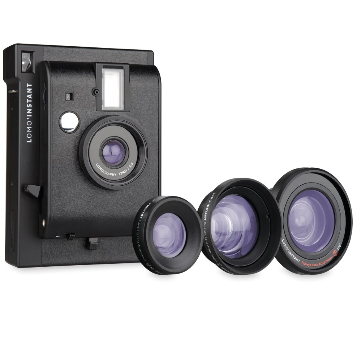 Lomography Lomo'Instant schwarz Kit mit Objektivaufsätzen