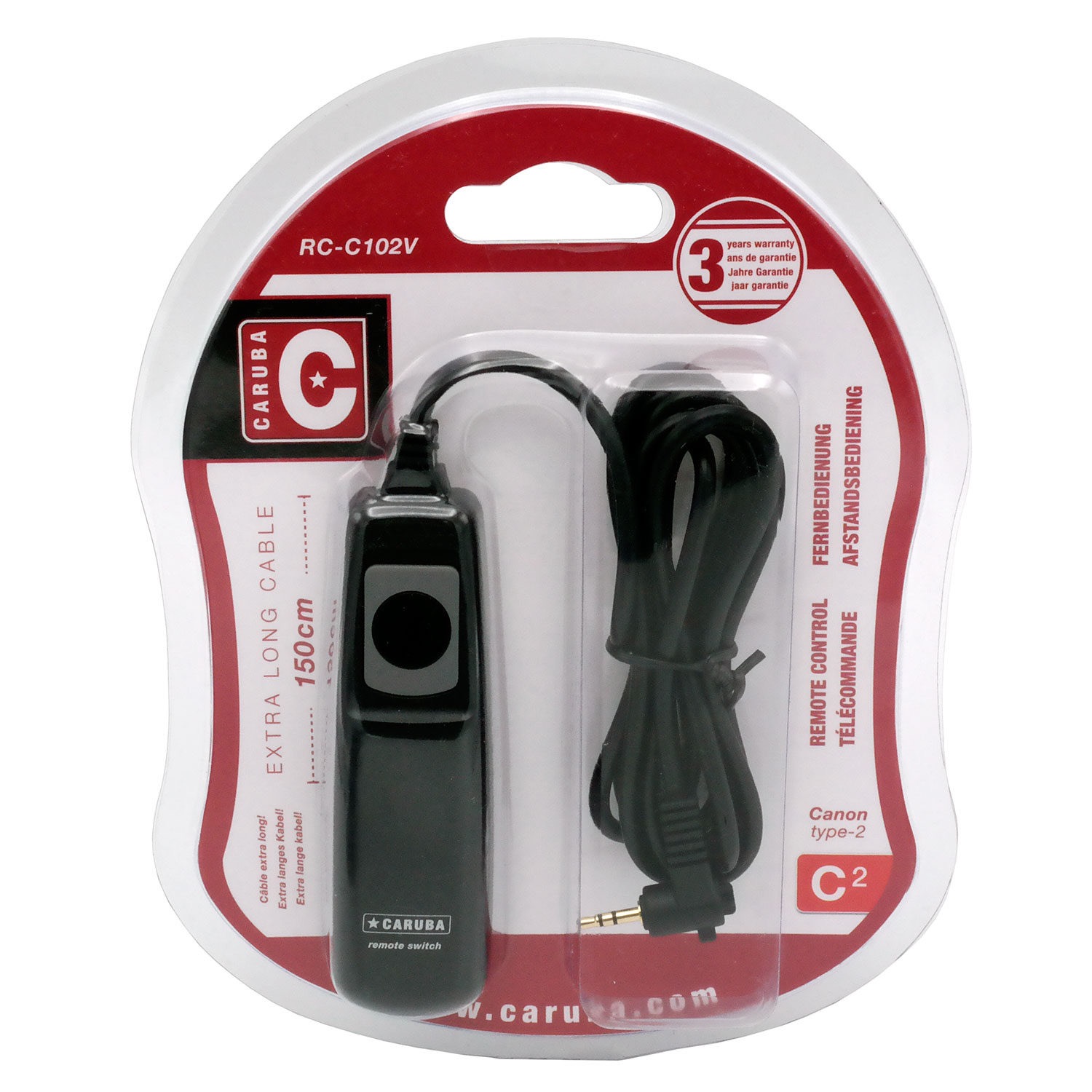 Caruba RC-C102V Type-2 Fernbedienung f. Canon / Pentax