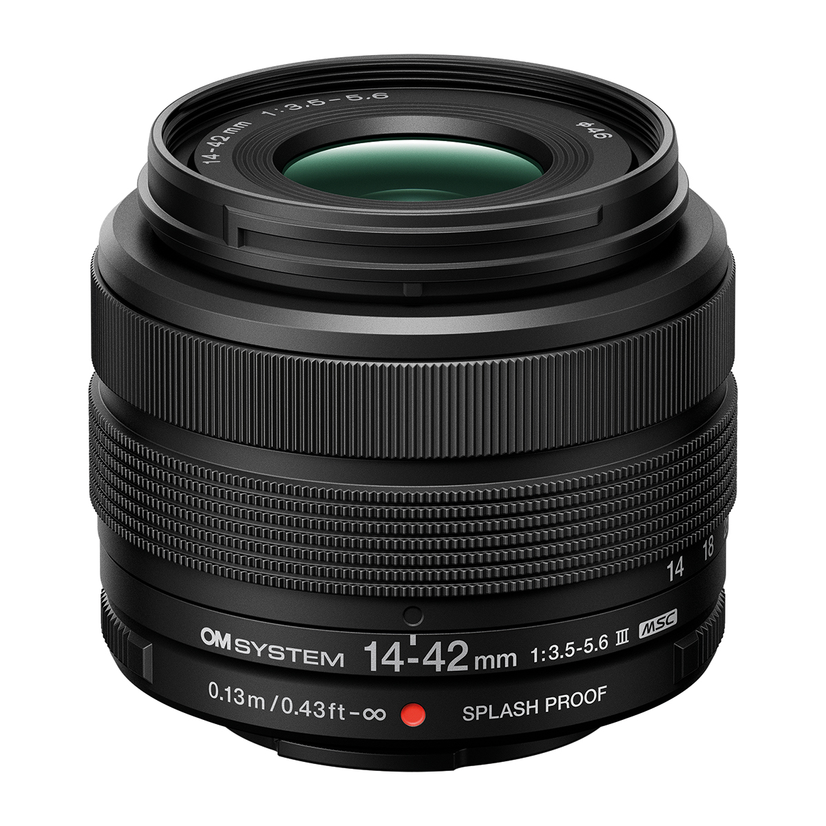 OM-System M-Zuiko Digital 14-42 mm 1:3,5-5,6 III Schwarz Objektiv