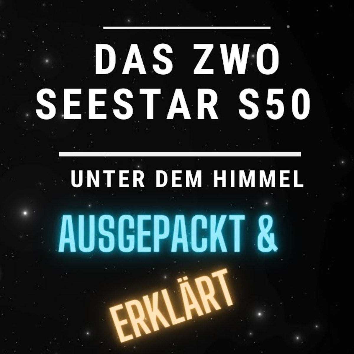 Zwo Smart Telescope AP 50/250 Seestar S50