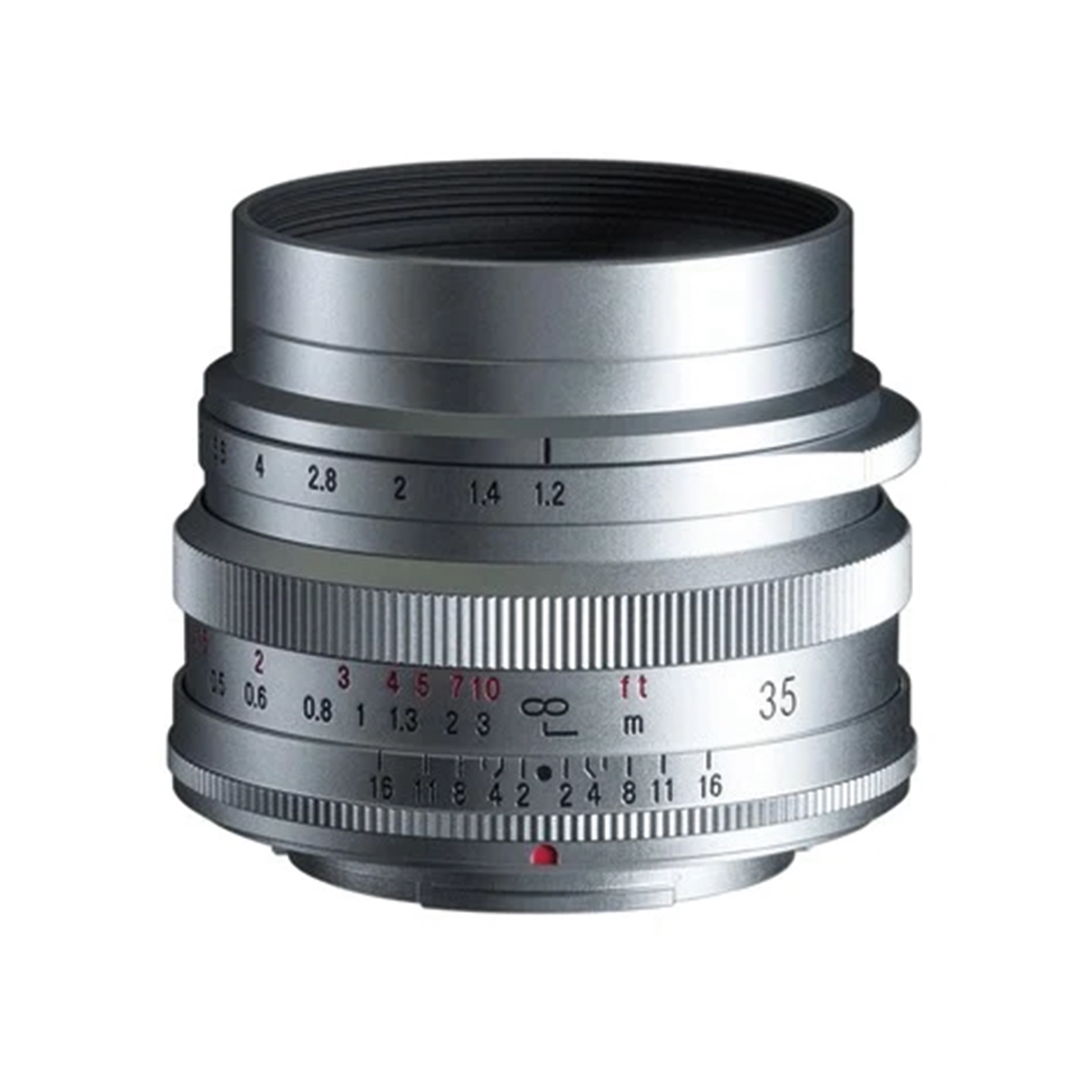Voigtländer 35 mm 1:1,2 Nokton Fuji X Silber