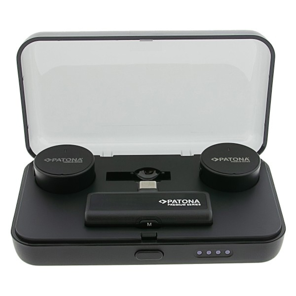 Patona Premium AI Lavalier-Mikrofone PTS-I91 mit Ladecase