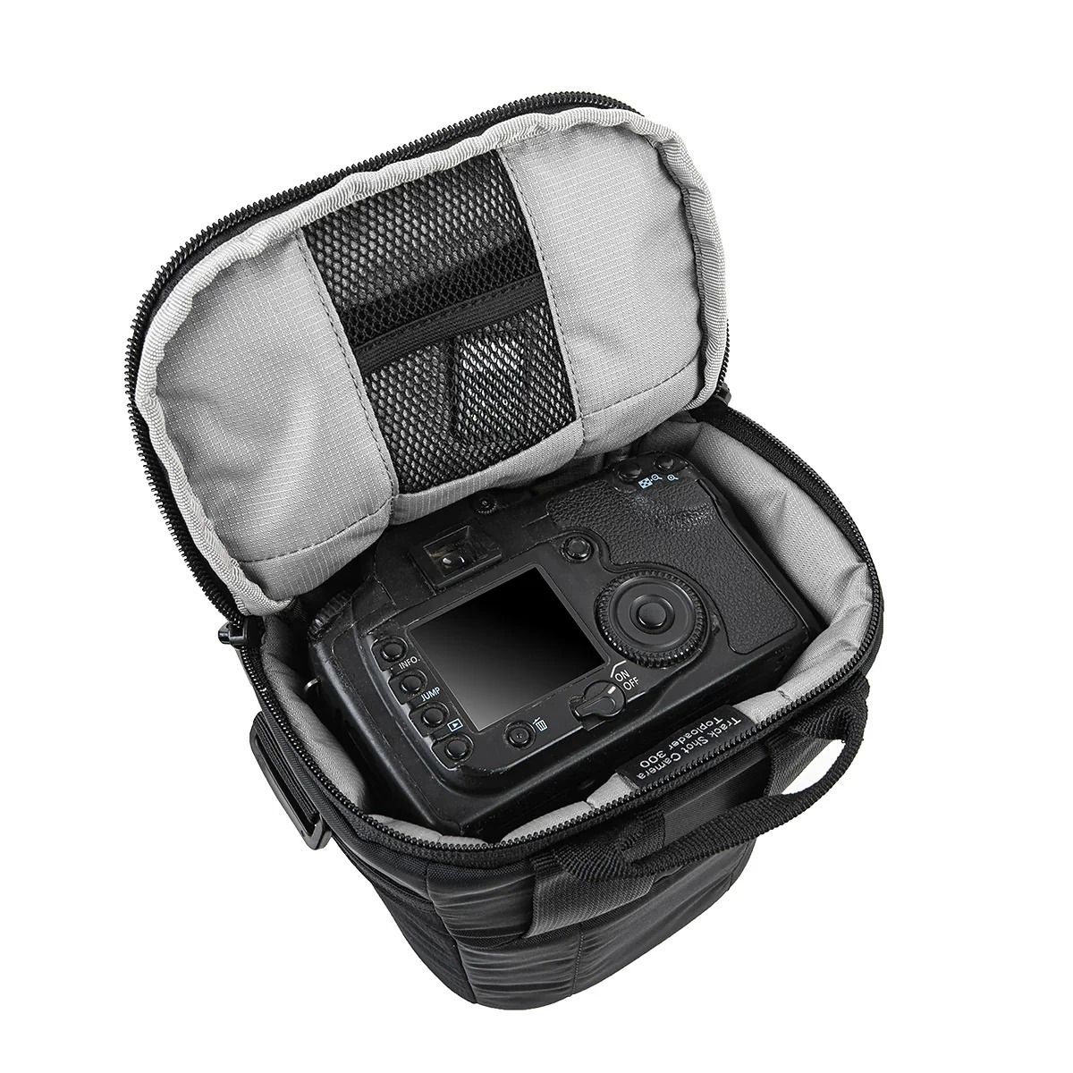 Crumpler Toploader 300 Schwarz Anwendungsbeispiel