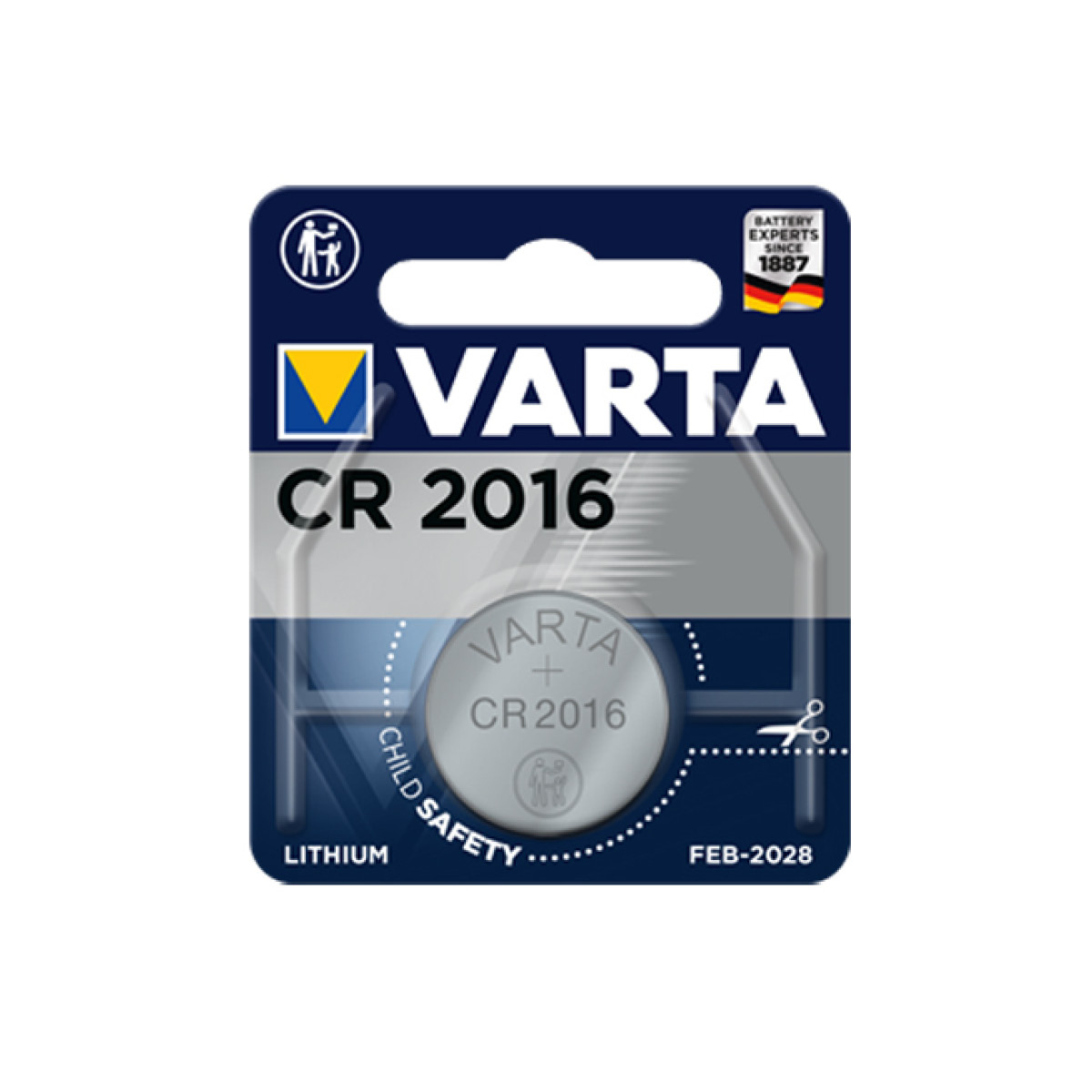 Varta Electronics CR 2016 Knopfzelle