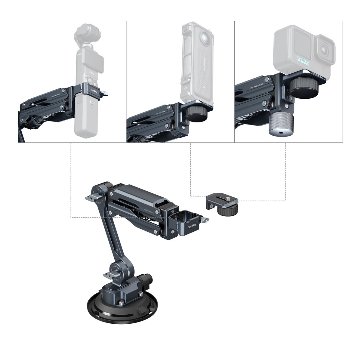 【美品】SmallRig ミニショックアブソーバーアーム 5123 SmallRig 5123 Mini Shock Absorber Arm f. DJI Osmo Pocket 3/GoPro