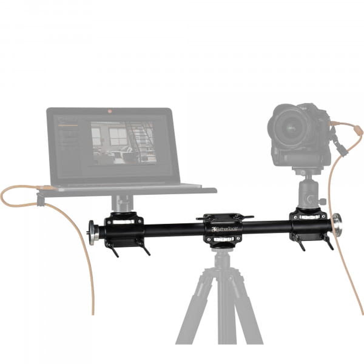 Tether Tools Rock Solid Tripod Crossbar Querträger & Auslegearm mit 2 Montageschlitten