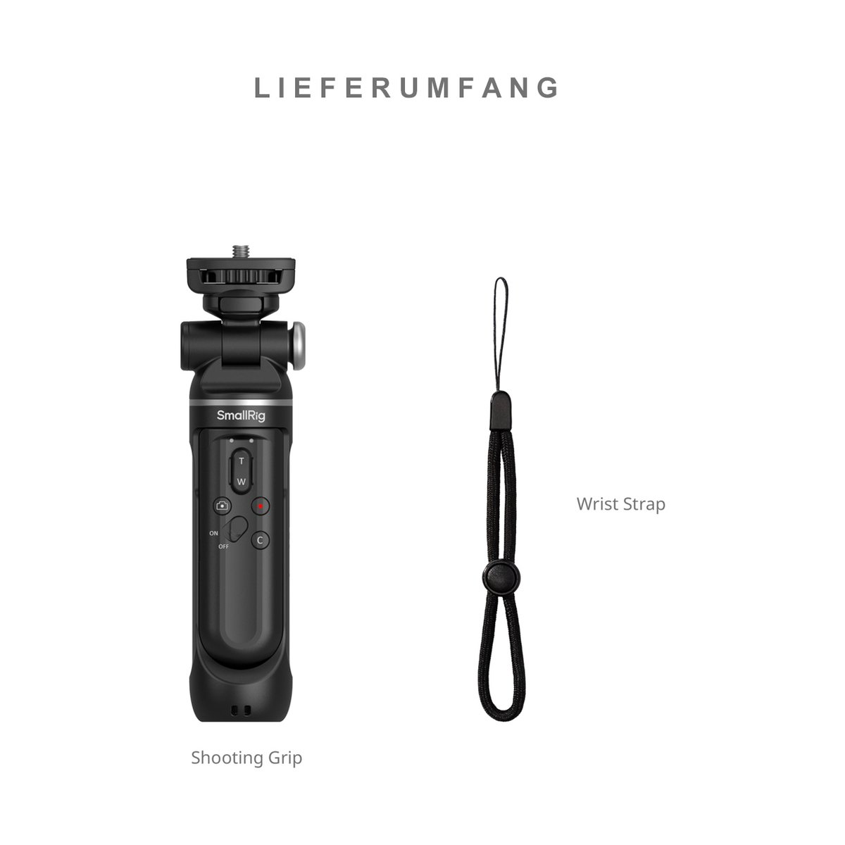 SmallRig 4551 SR-RG2 Multifunctional Wireless Shooting Grip, Handgriff - LIEFERUMFANG SmallRig 4551 SR-RG2 Multifunctional Wireless Shooting Grip, Handgriff - LIEFERUMFANG