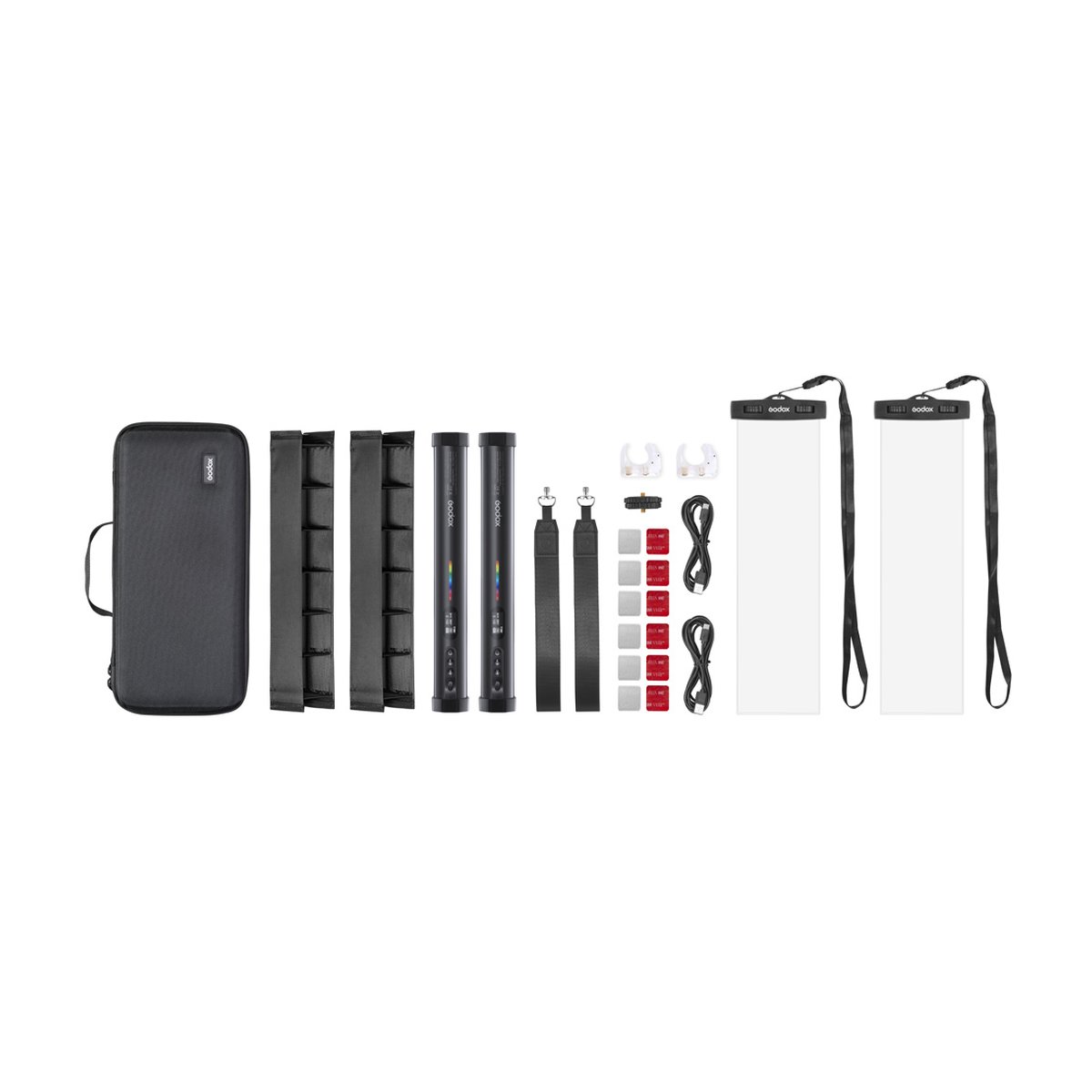 Godox TL30 RGB Tube Light Dual lights Set - Lieferumfang