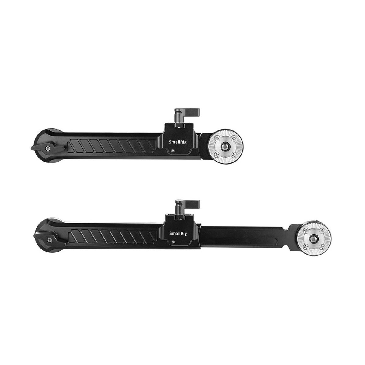 SmallRig 1870 Erweiterungsarm mit Arri-Rosette, für Handgriffe 168-260 mm - Lieferumfang: Zwei schwarze SmallRig Verlängerungsarme für Kamerarigs.