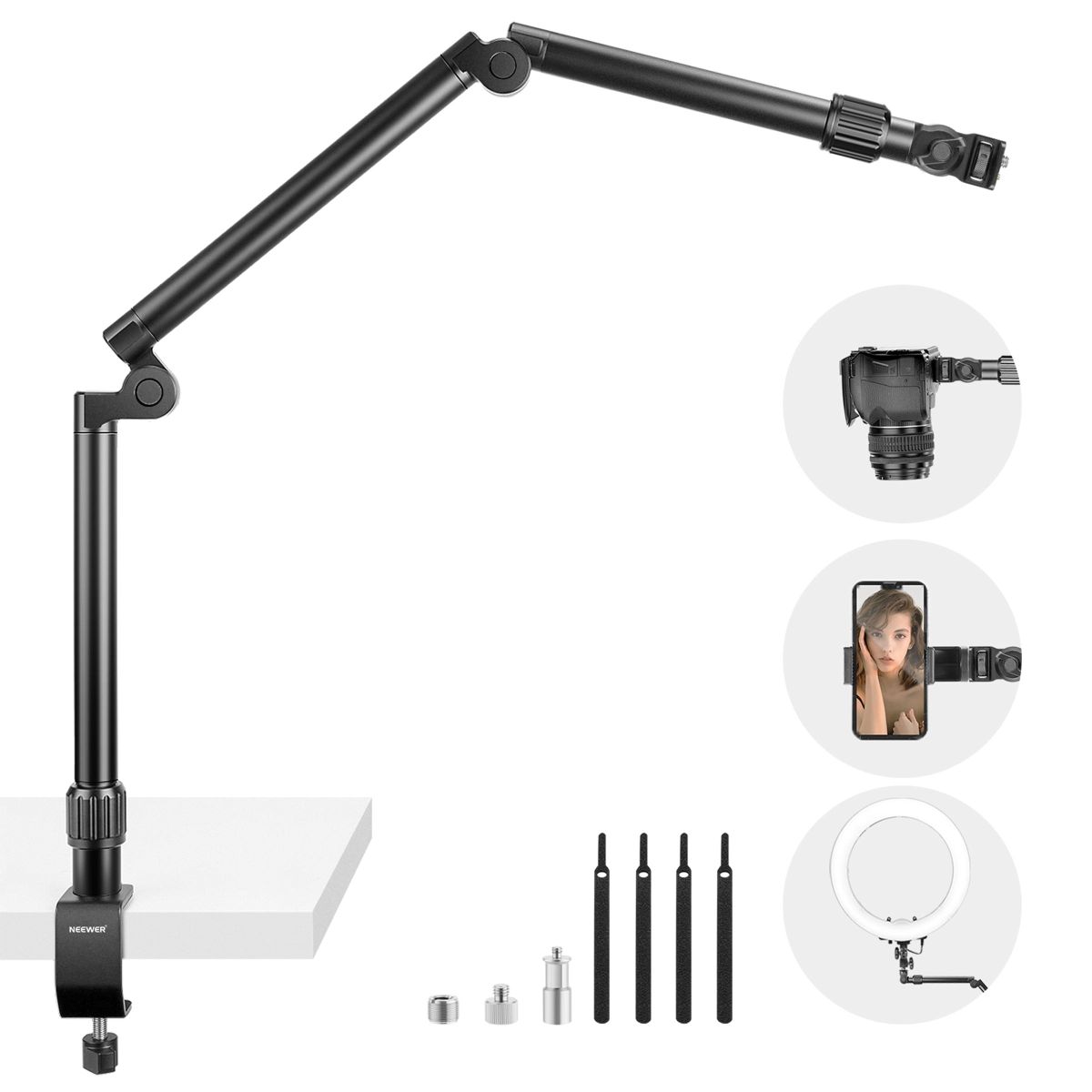 Neewer ST3N Flexibler Kamera-Arm mit Tischklemme