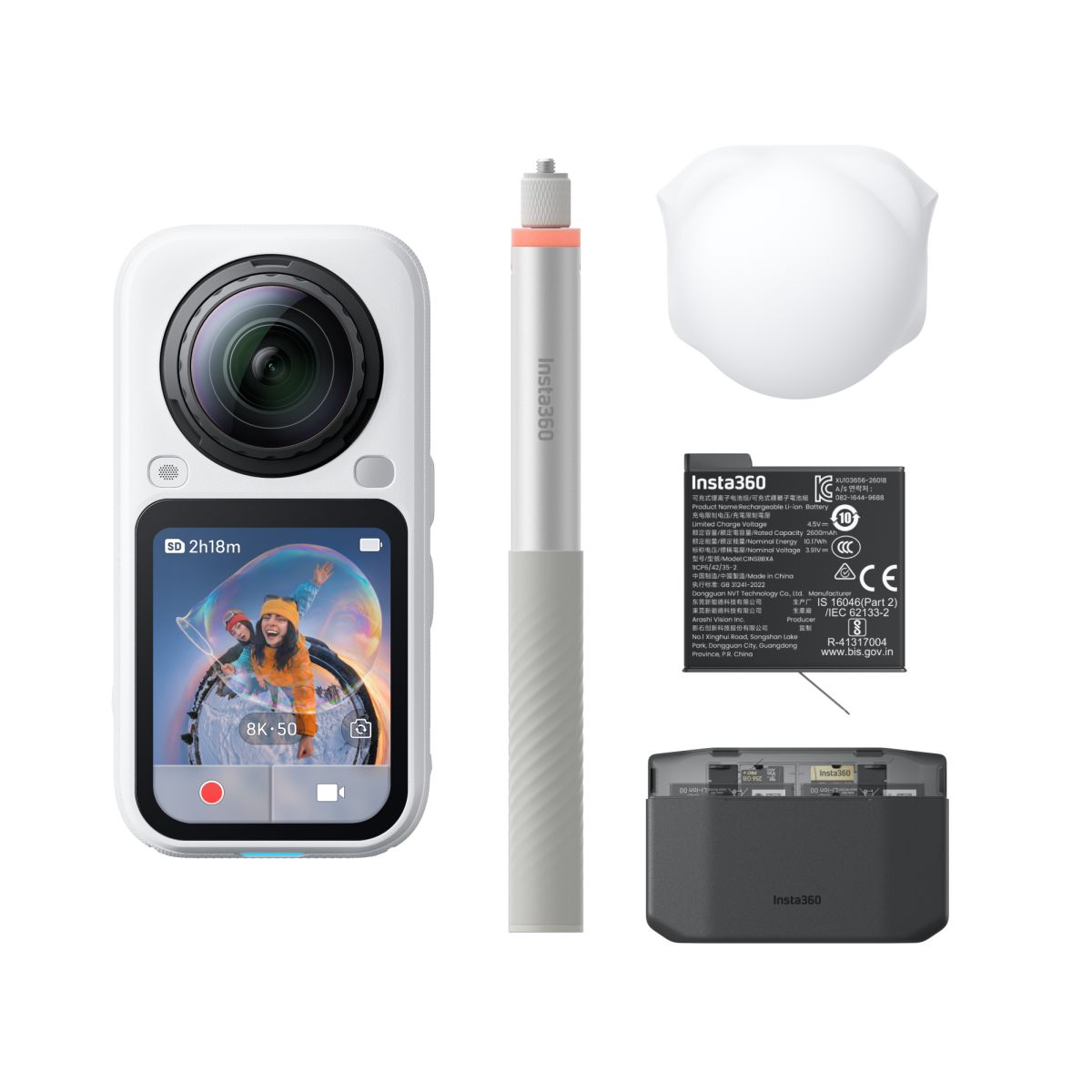Insta360 X6 Essentials Bundle Weiß