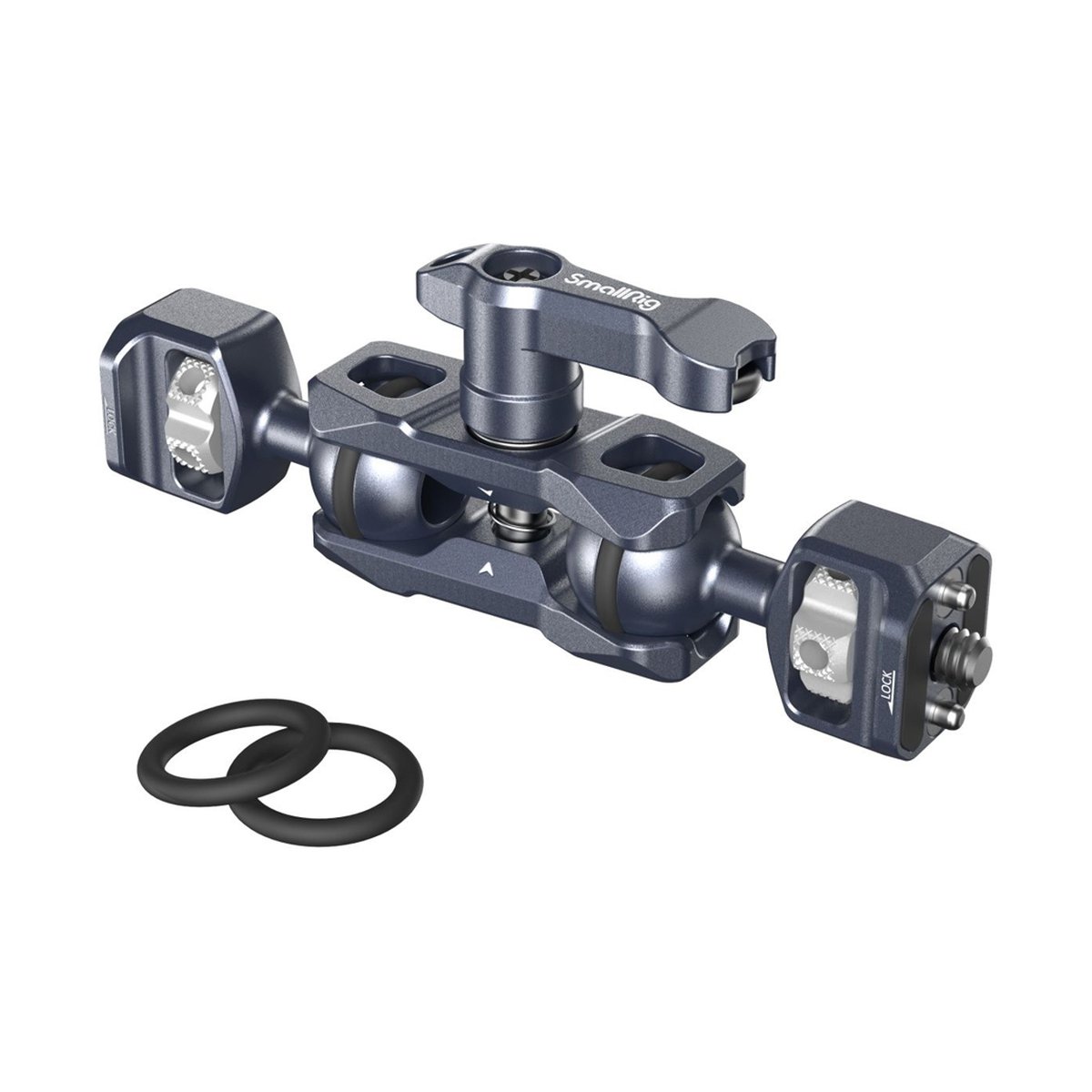 SmallRig 3873 Magic Arm mit Doppelkugelkopf (1/4"-20-Schrauben) - Lieferumfang: SmallRig Doppelgelenkarm mit Feststellgriff und zwei O-Ringen.