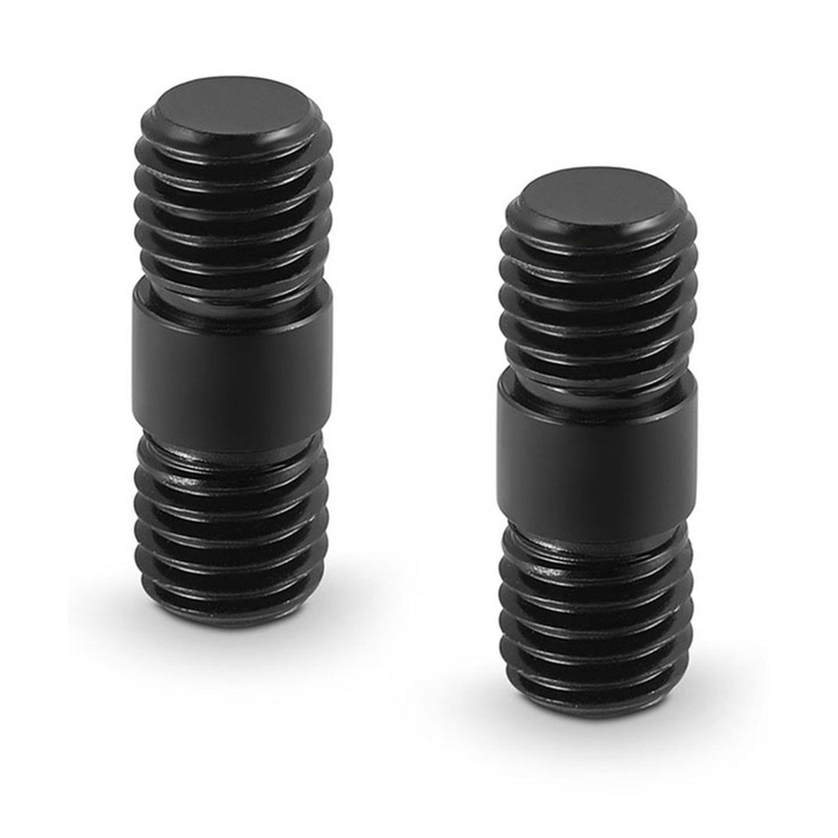 SmallRig 900 Rod-Connector mit M12-Gewinde für 15 mm Aluminium Rods (2er) - Lieferumfang: Zwei schwarze Gewindeadapter