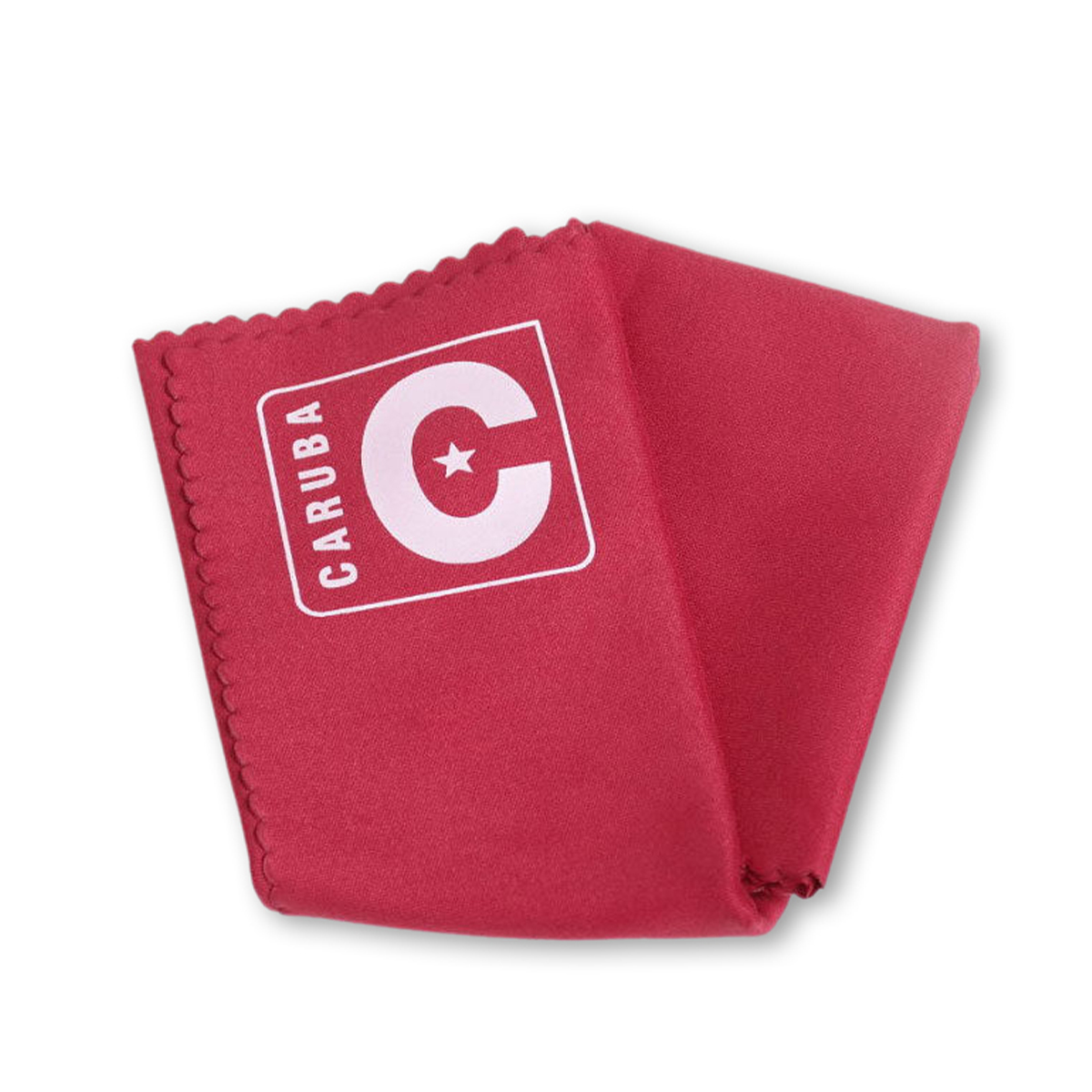 Caruba Microfaser Brillenputztuch 30x30 Rot