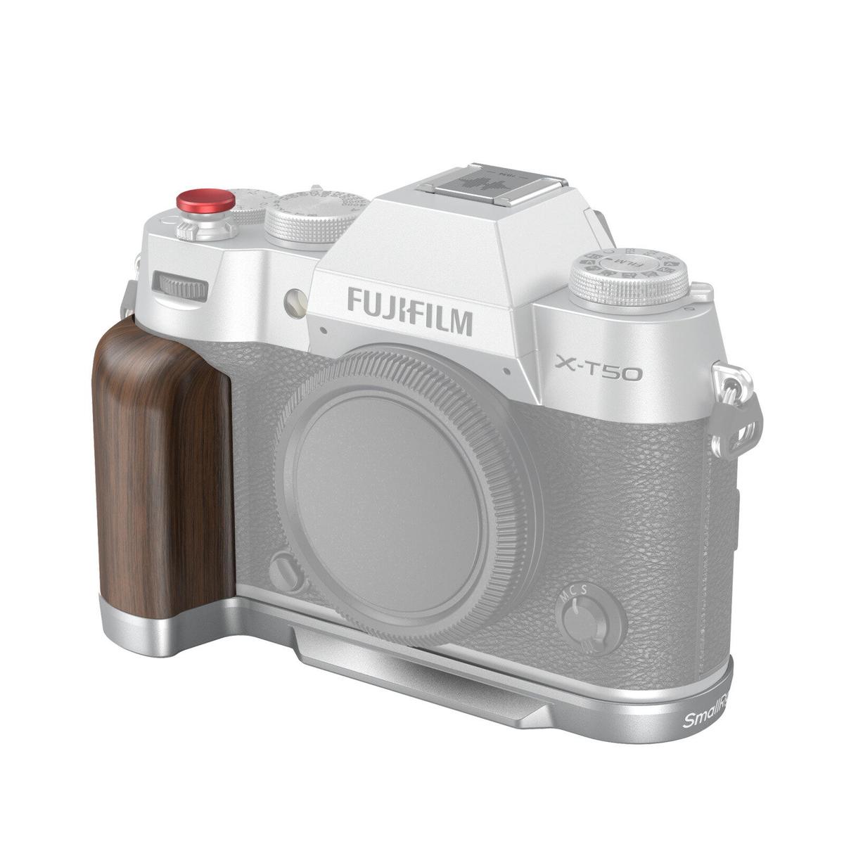 SmallRig 4735 Wooden L-Shape Grip for X-T50 (Silver)
