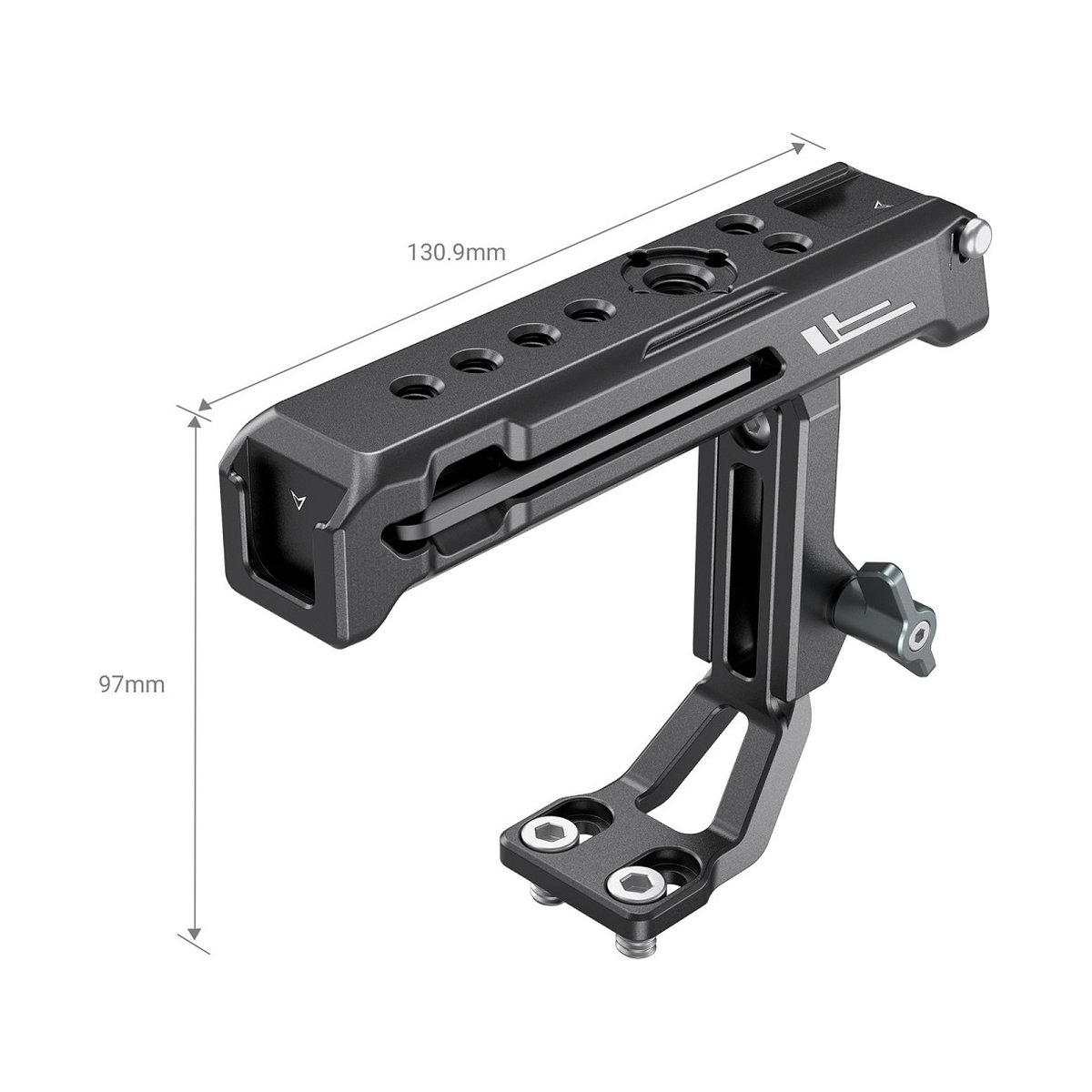 SmallRig 3082 Top Handle Sony XLR K1M, XLR K2M, XLR K3M, DMW XLR1 Adapter - Detailansicht: Kamera-Top-Griff mit Maßen