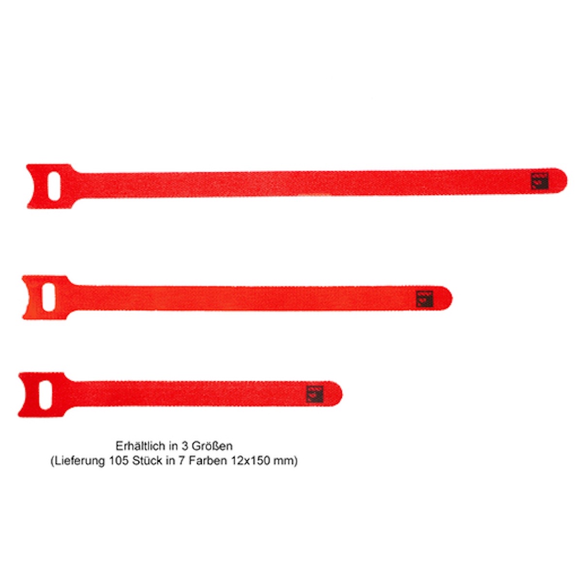 Filmsticks 12x200 mm Kabelbinder 105 Stück