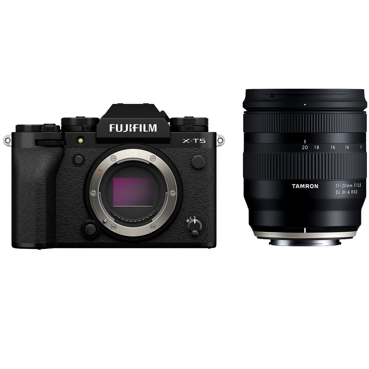 Fujifilm X-T5 Schwarz + Tamron 11-20 mm 1:2,8 Di III-A RXD Fuji X
