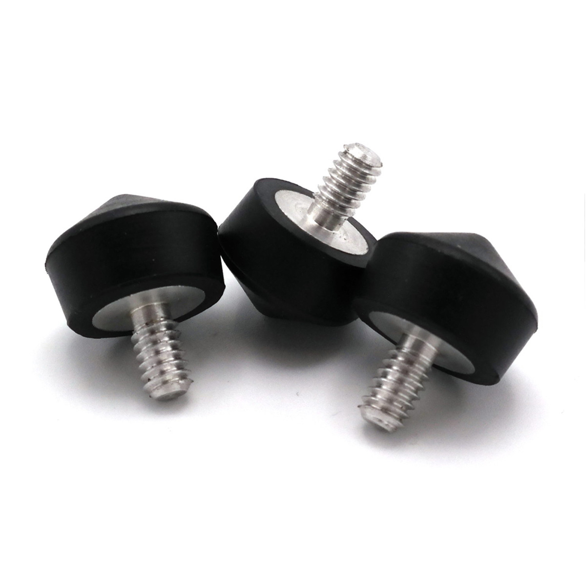 Caruba 1/4" Stativfuß - Gummi / 22mm 3er Set