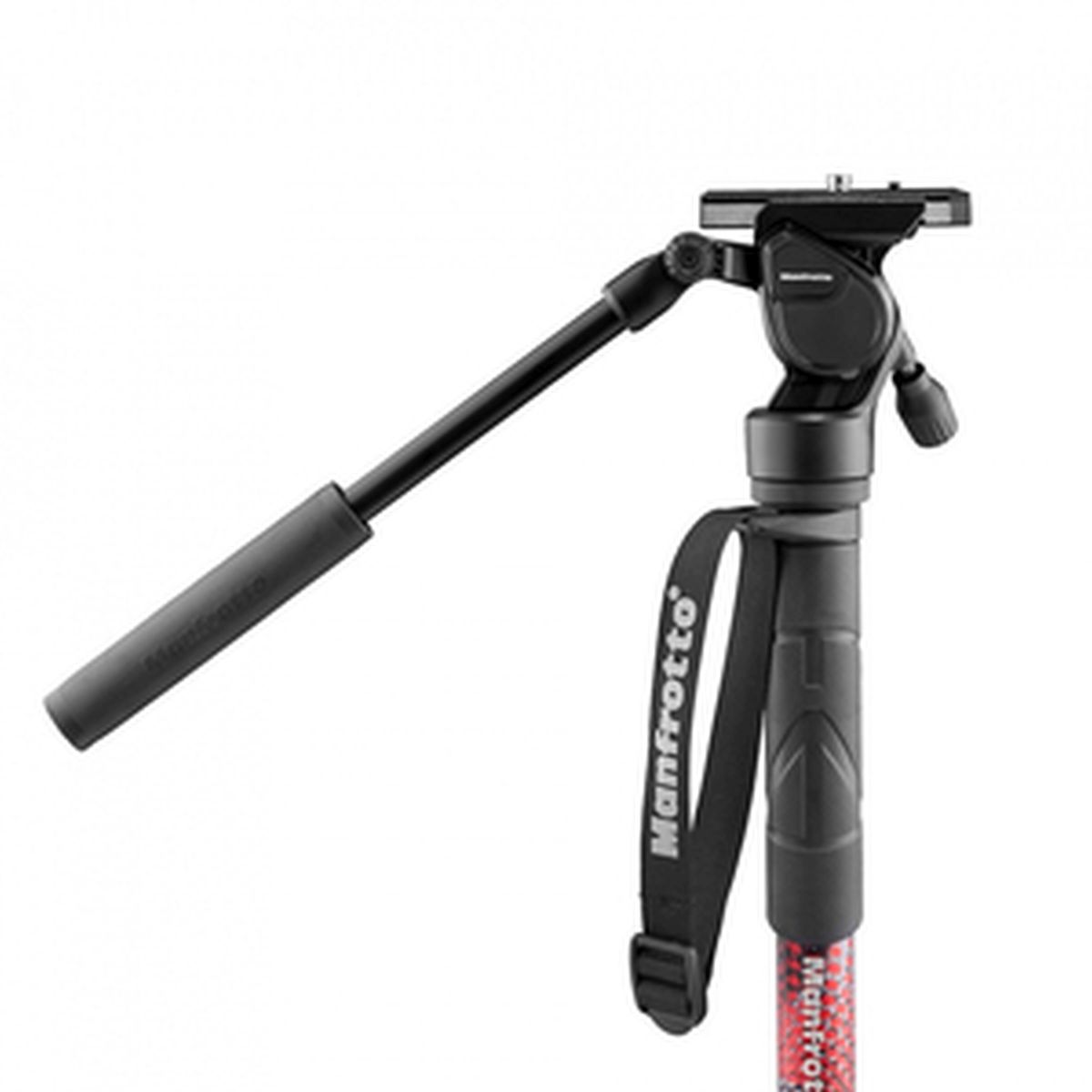 Manfrotto Element MIIA4 LIVE Aluminium Video-Einbeinstativ Kit mit Fluidkopf