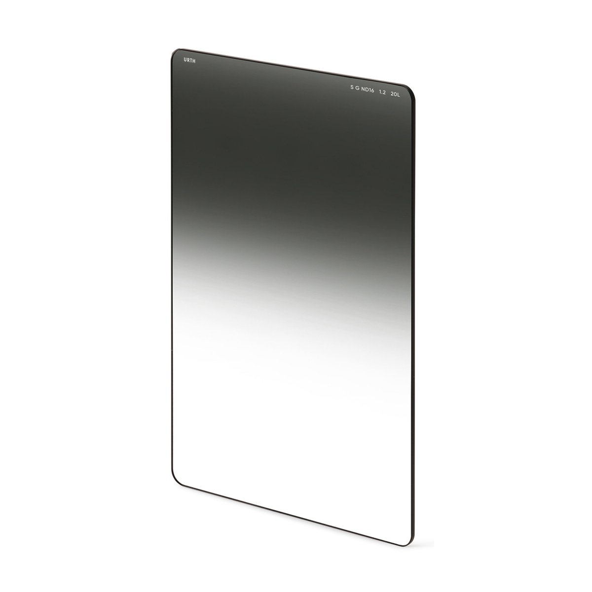 Urth 100 x 150mm Soft Graduated ND16 (4 Stop) Filter (Plus+) - Urth Soft Graduated ND16 Filter, Frontansicht mit Verlauf von dunkel zu transparent